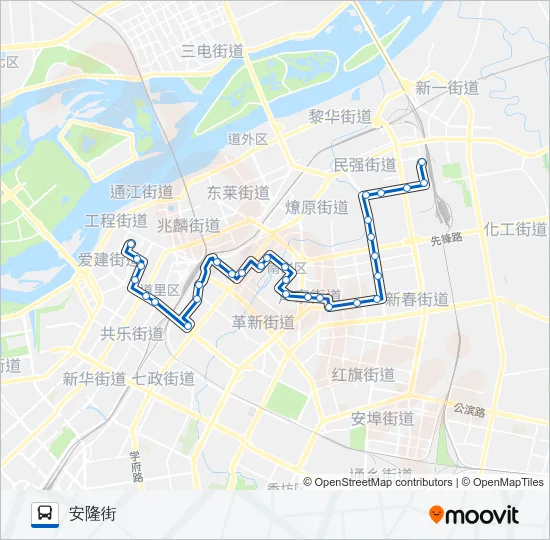公交89路的线路图