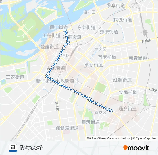 102路 Bus Line Map