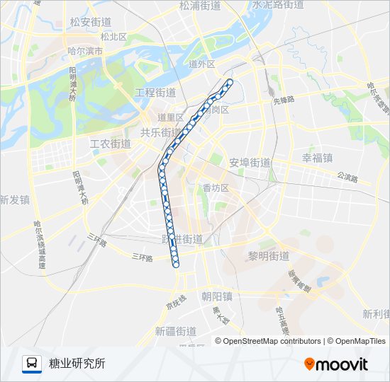公交104路的线路图