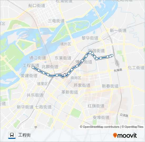 105路 Bus Line Map