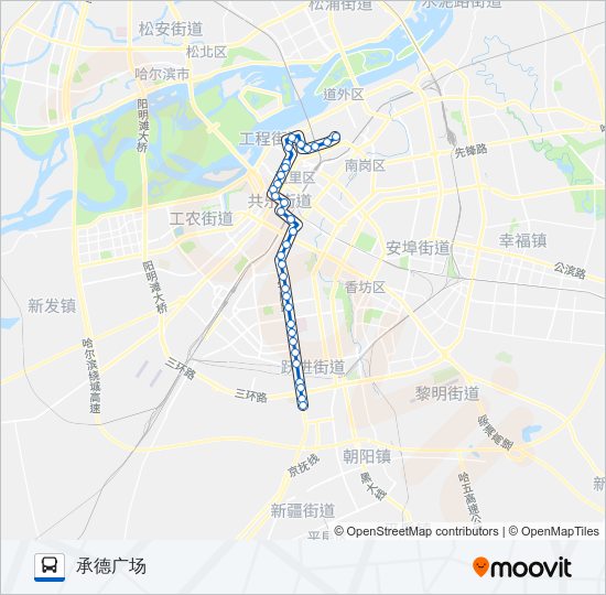 公交114路的线路图