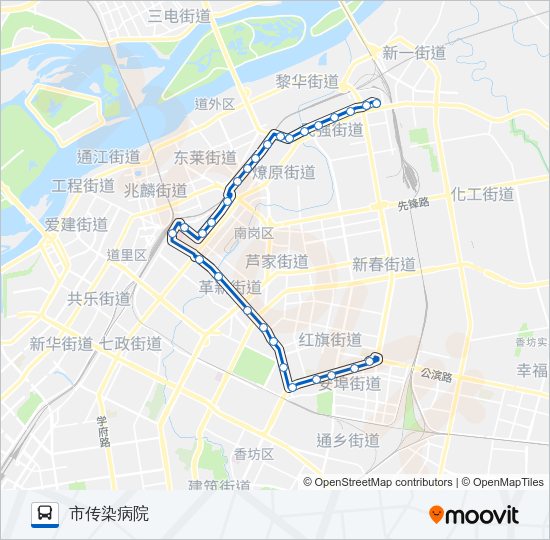 公交115路的线路图