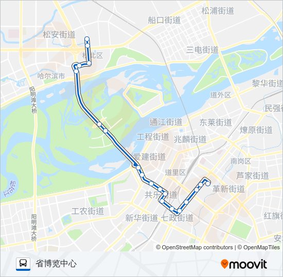 公交119路的线路图
