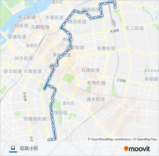 121路 Bus Line Map