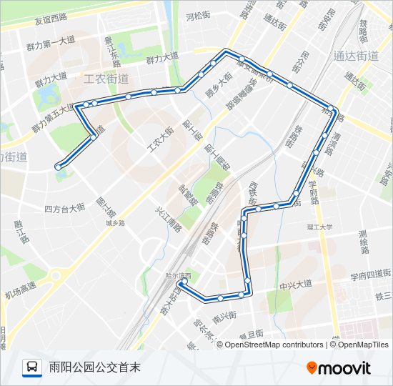 公交124路的线路图