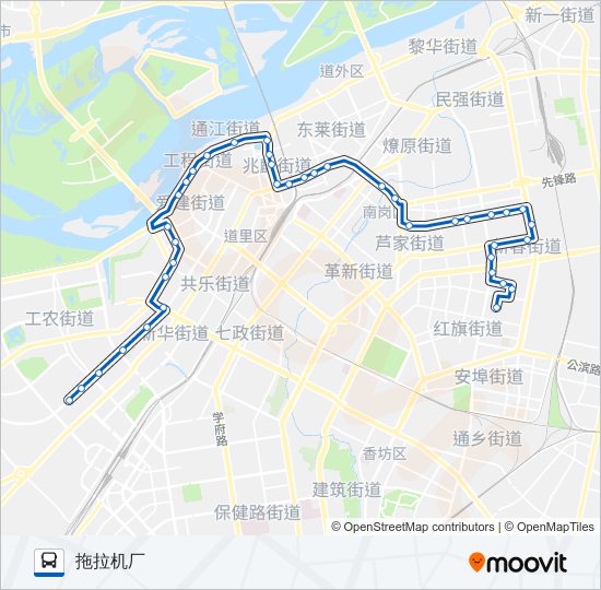 201路 bus Line Map