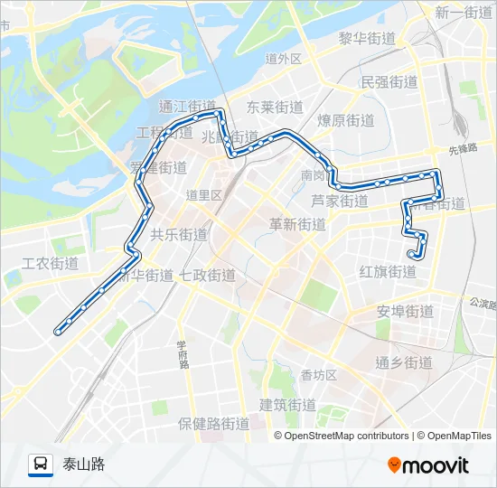 201路 Bus Line Map