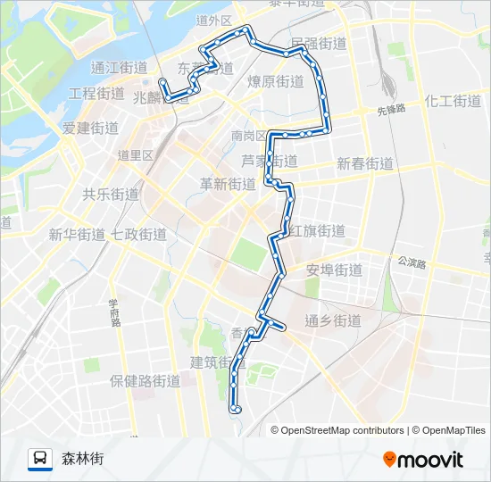 205路 Bus Line Map