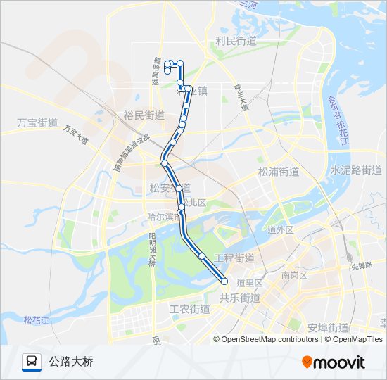 公交212路的线路图