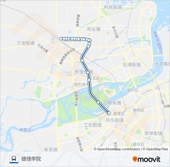 公交213路的线路图