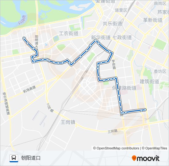 公交218路的线路图