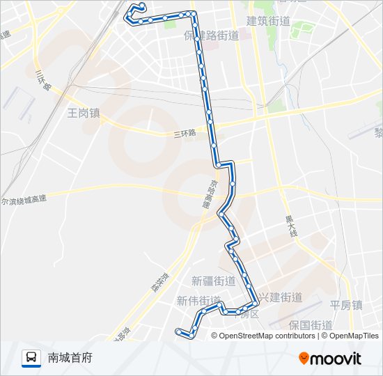 公交220路的线路图