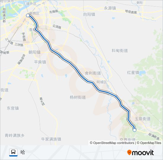 公交301路的线路图