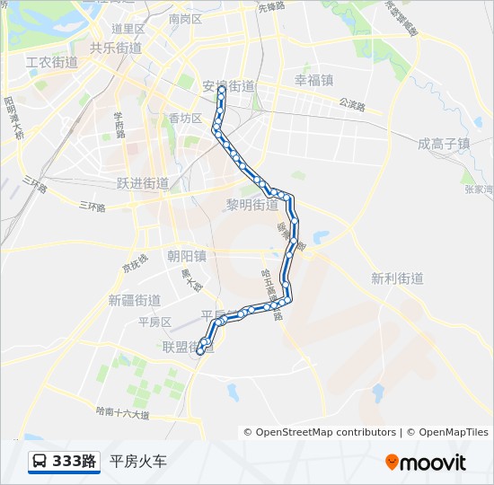 333路 bus Line Map