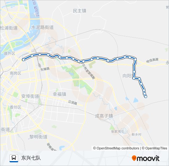 公交334路的线路图