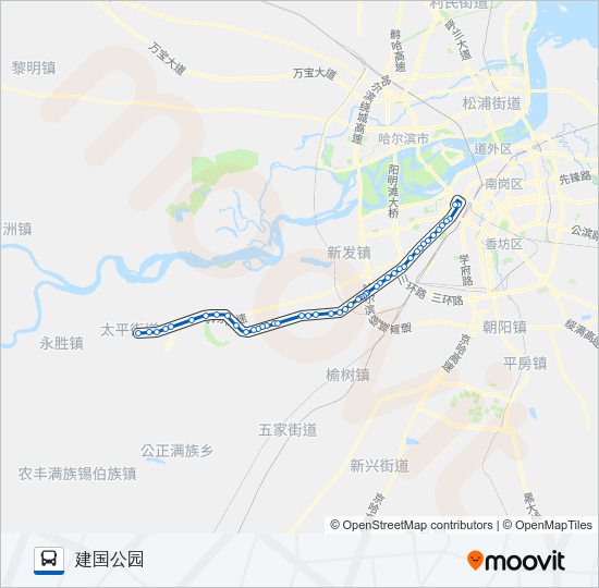 公交335路的线路图
