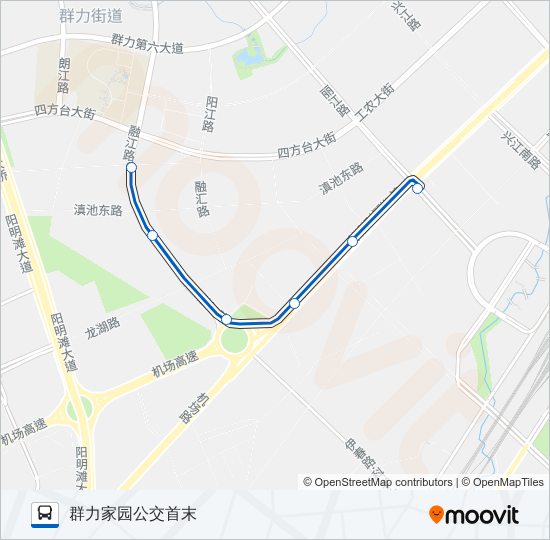 公交33区间路的线路图