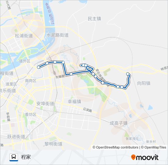 公交352支路的线路图
