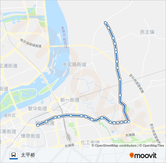 公交360路的线路图