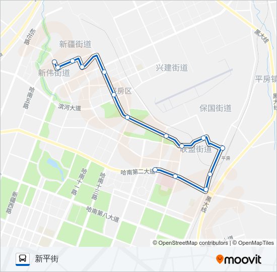 公交361路的线路图