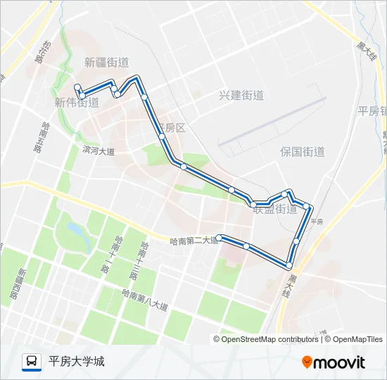 公交361路的线路图