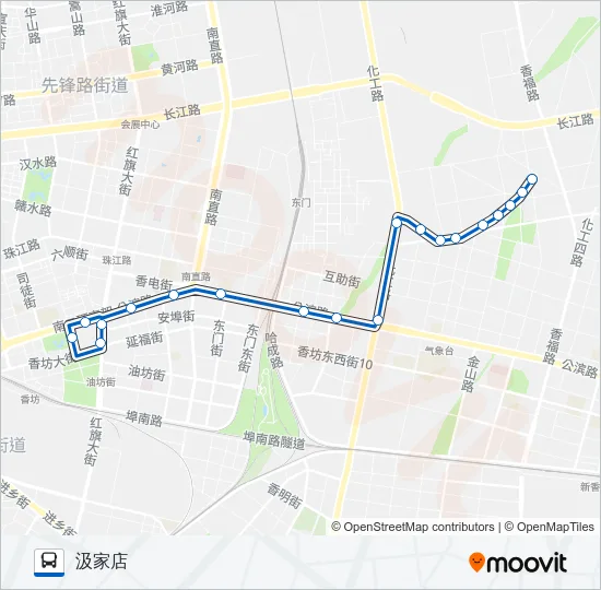 366路 Bus Line Map