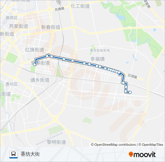 公交368路的线路图