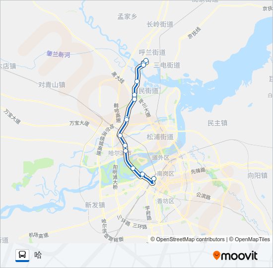 公交551路的线路图