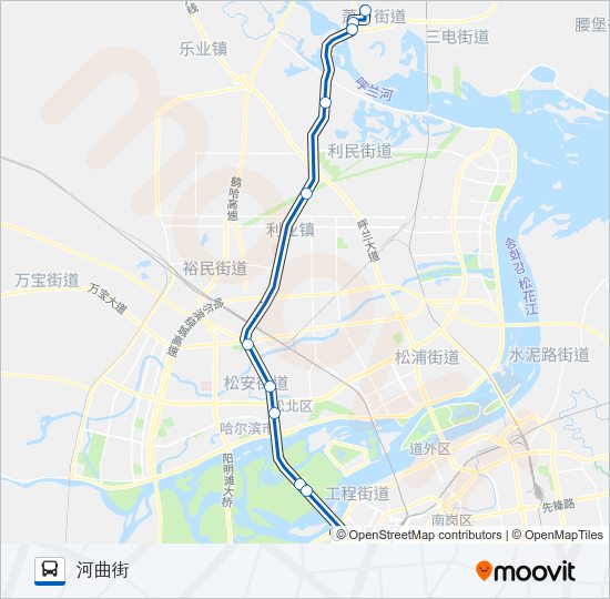 公交552路的线路图