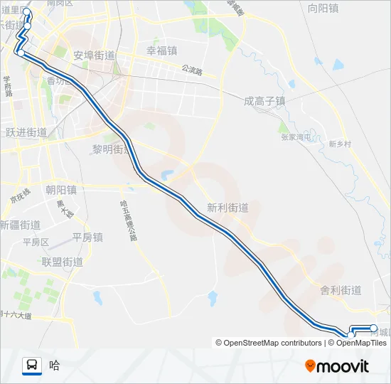 601路 Bus Line Map