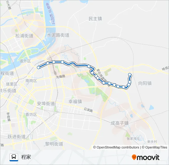 滨郊9路 Bus Line Map