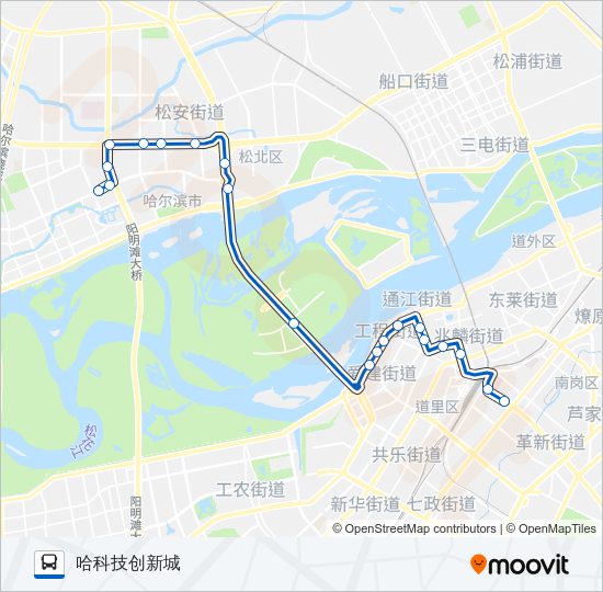 公交13区间路的线路图