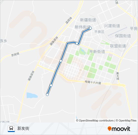 220区间 bus Line Map