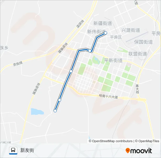 220区间 Bus Line Map