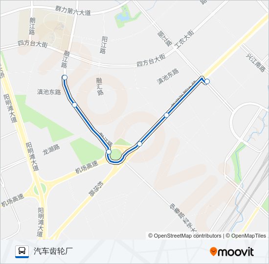 33路区间 bus Line Map