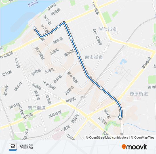 70路支线 bus Line Map