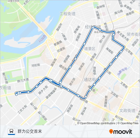 110路环线 bus Line Map