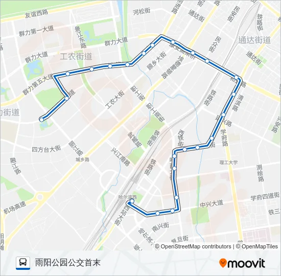 124路专线 Bus Line Map