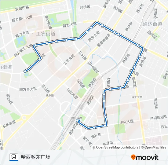 124路专线 Bus Line Map