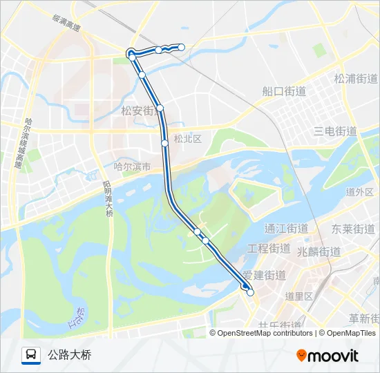 215路区间 Bus Line Map