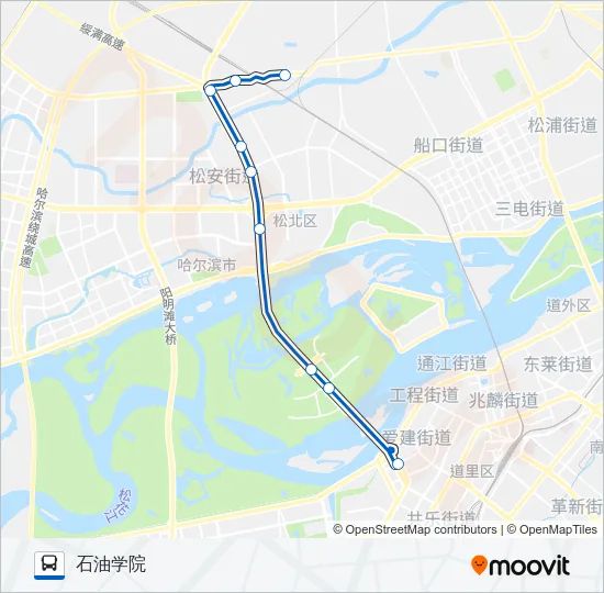 215路区间 Bus Line Map