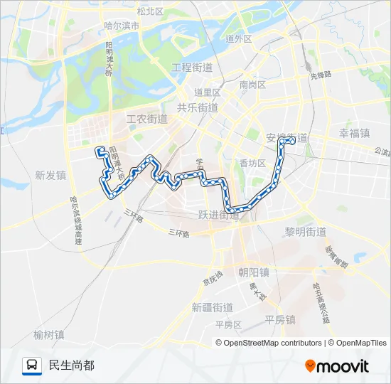 218路支线 Bus Line Map