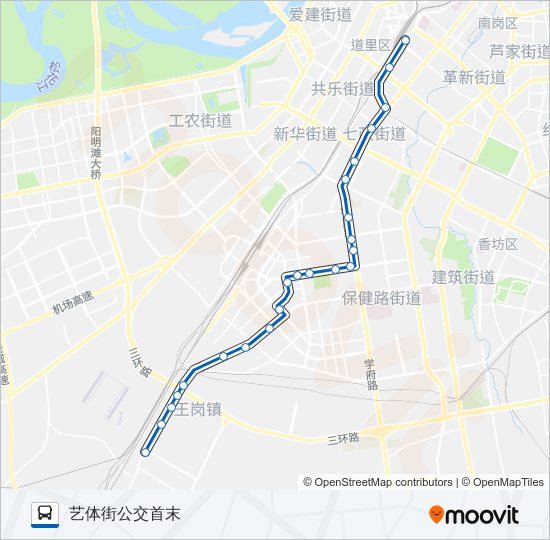 公交336区间路的线路图