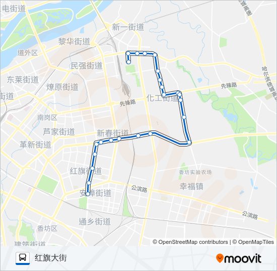 367路区间 bus Line Map