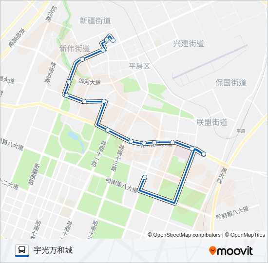 公交370支线路的线路图