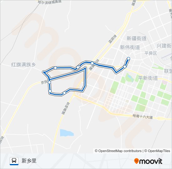 郊12路内环 bus Line Map