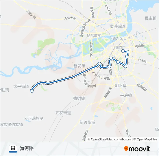机场大巴2号线 Bus Line Map