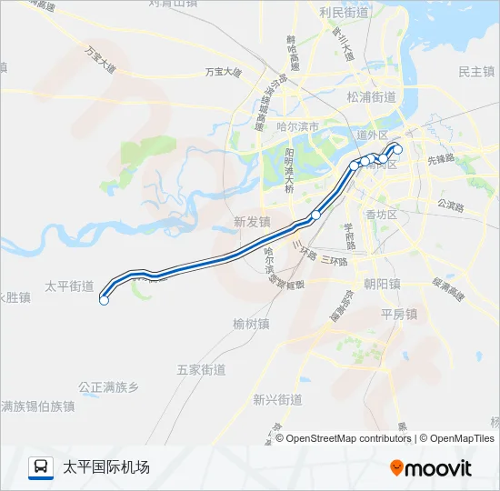 机场巴士3号线 Bus Line Map