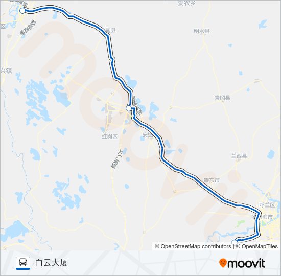 机场巴士3号线 Bus Line Map