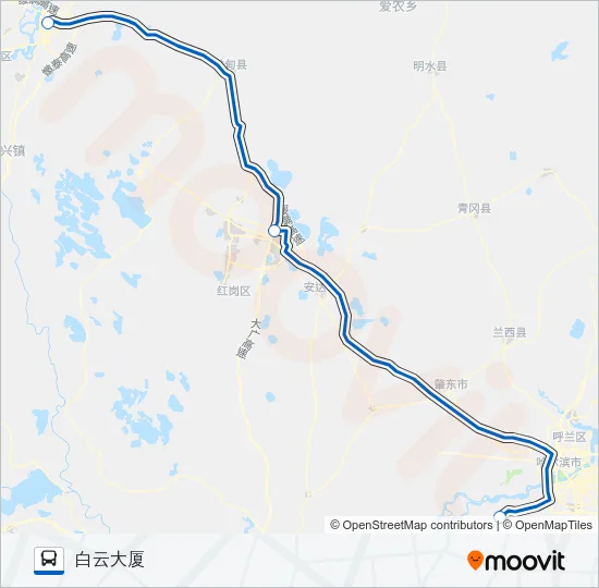 机场巴士3号线 Bus Line Map